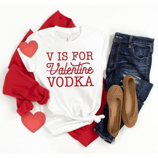 Camiseta Básica V is for Vodka