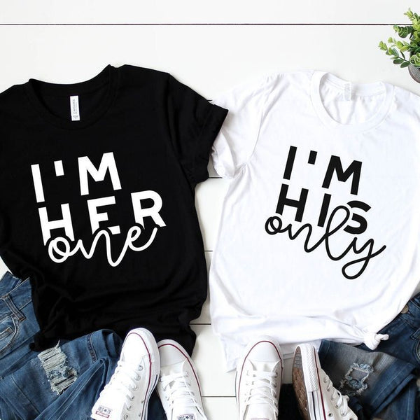 Camisetas de Pareja Im Her One Im His Only