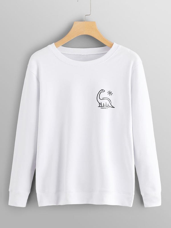 Buzo Blanco Dinosaurio